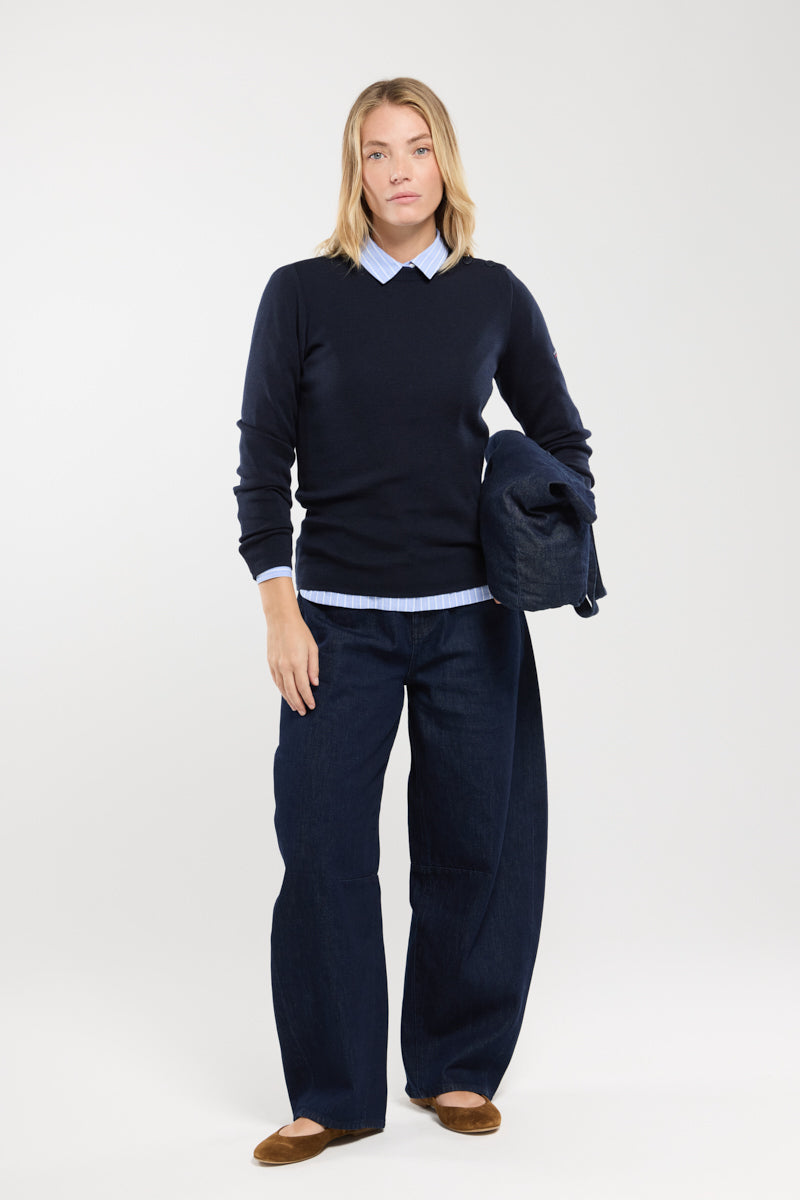 armor-lux-briac-pull-marin-femme-laine-m-rinos image 2