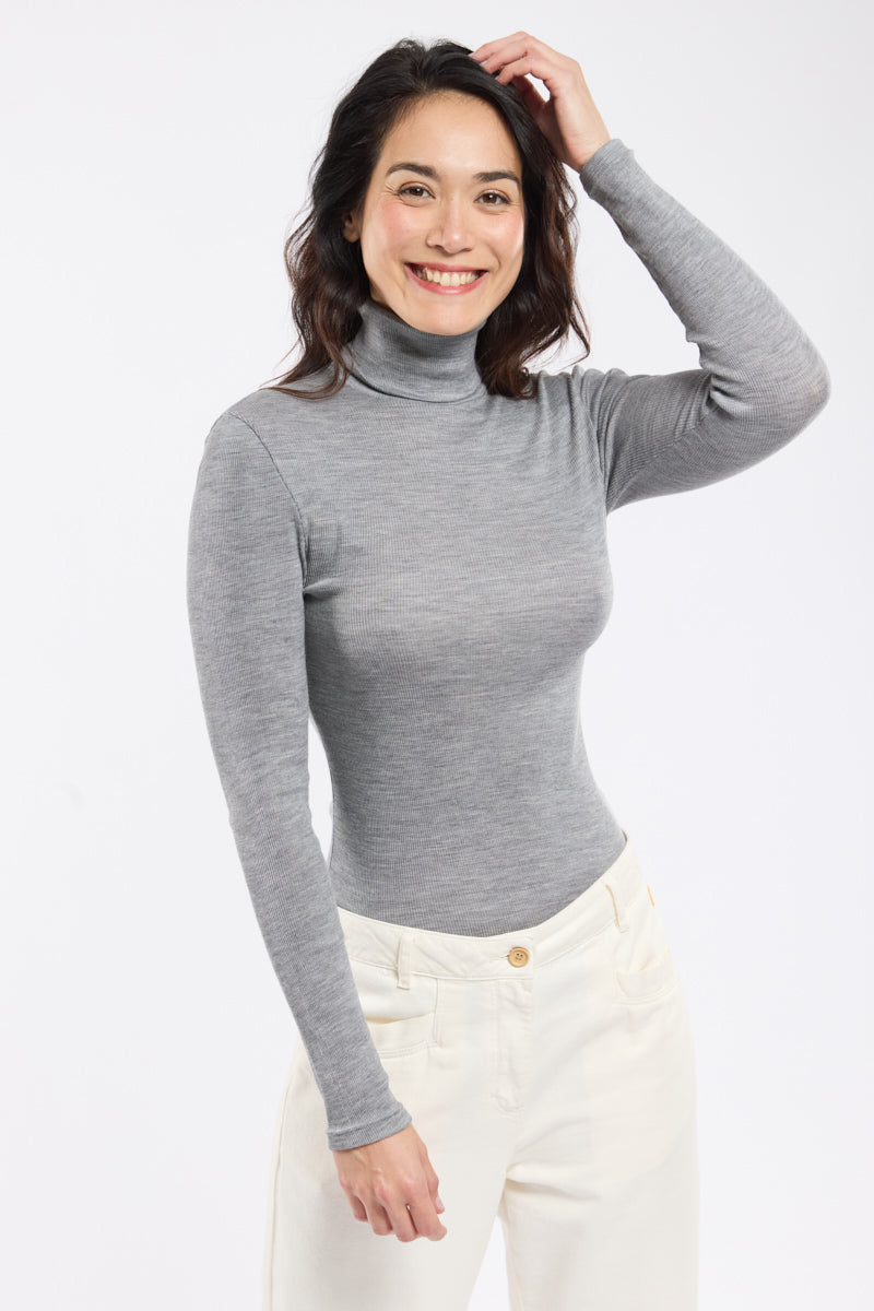armor-lux-t-shirt-col-roul-femme-laine-et-soie-3 image 1