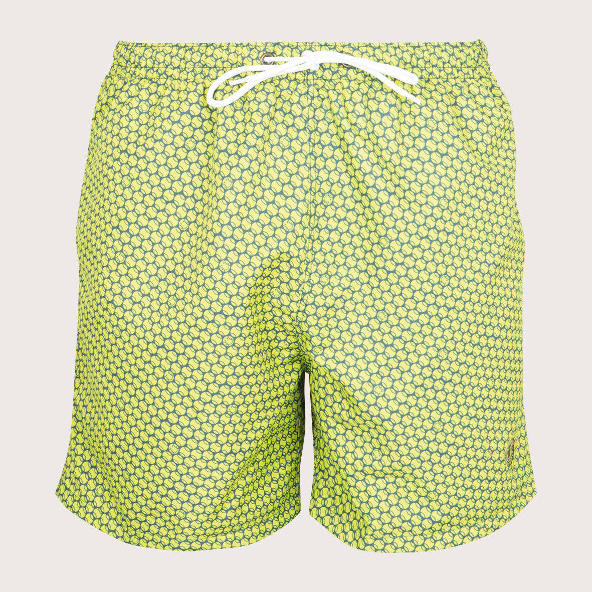 eminence-x-smileyworld-bermuda-de-bain-homme-tennis-jaune-polyester-recycl image 3
