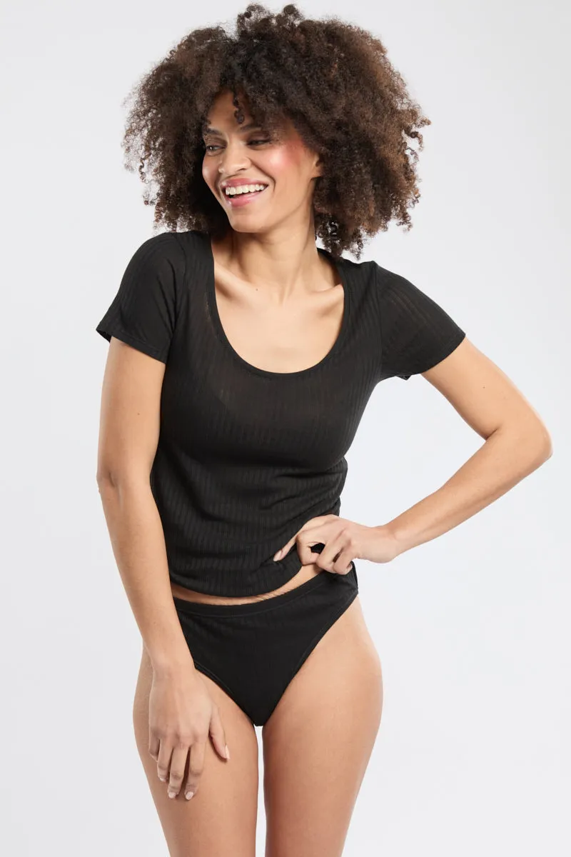 armor-lux-culotte-taille-basse-femme-lyocell-et-coton image 1