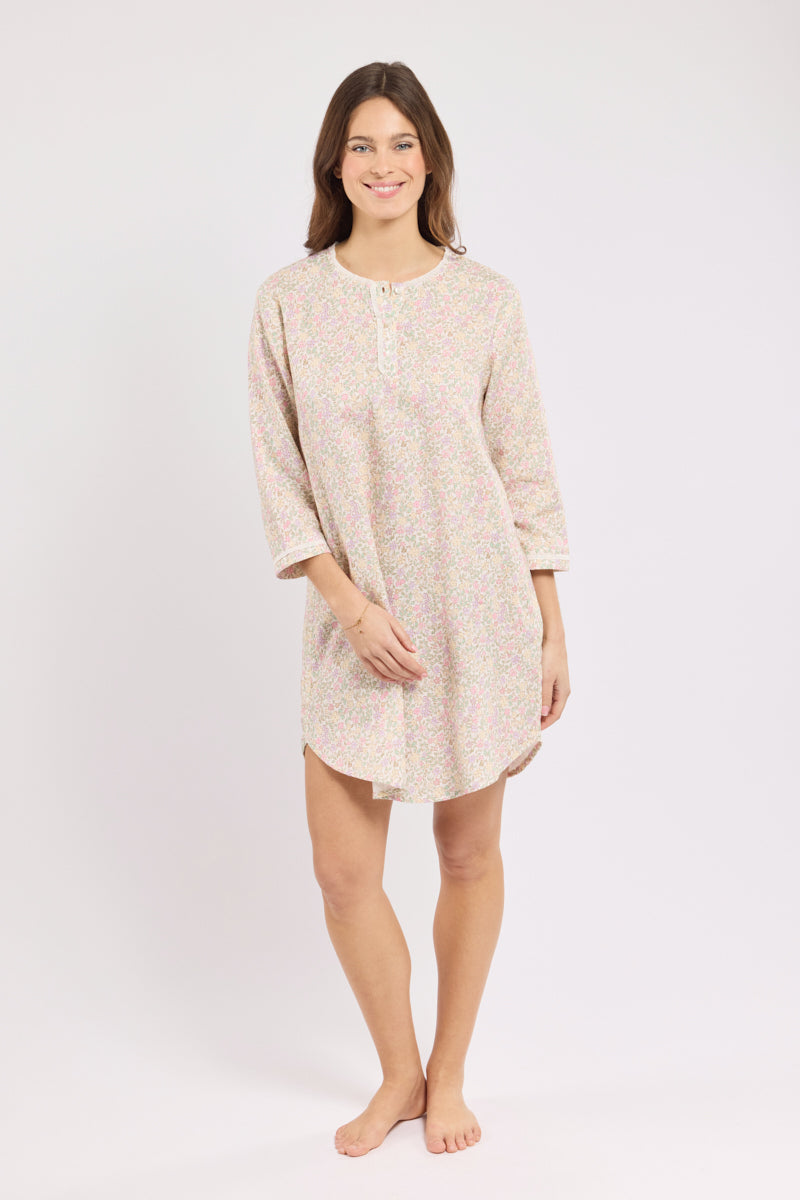 armor-lux-chemise-de-nuit-fleurs-sauvages-coton-femme image 6