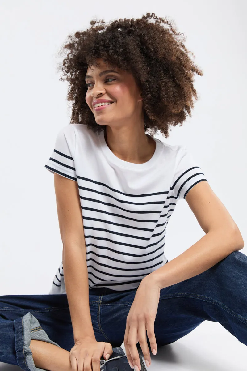 armor-lux-marini-re-etel-femme-coton-l-ger-manches-courtes image 1