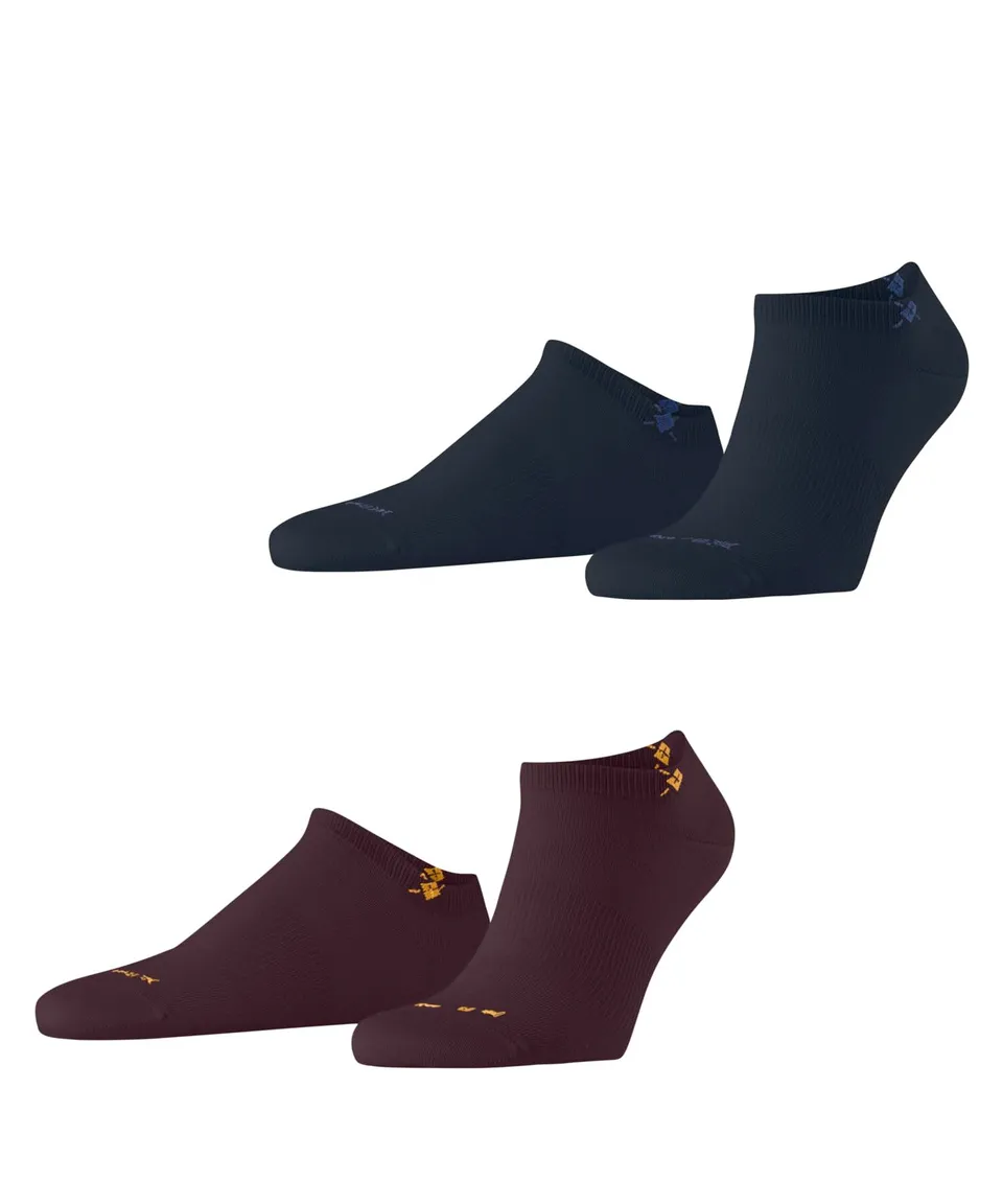 burlington-everyday-sneaker-lot-2-paires-socquettes-homme-claret-40-46 image 1