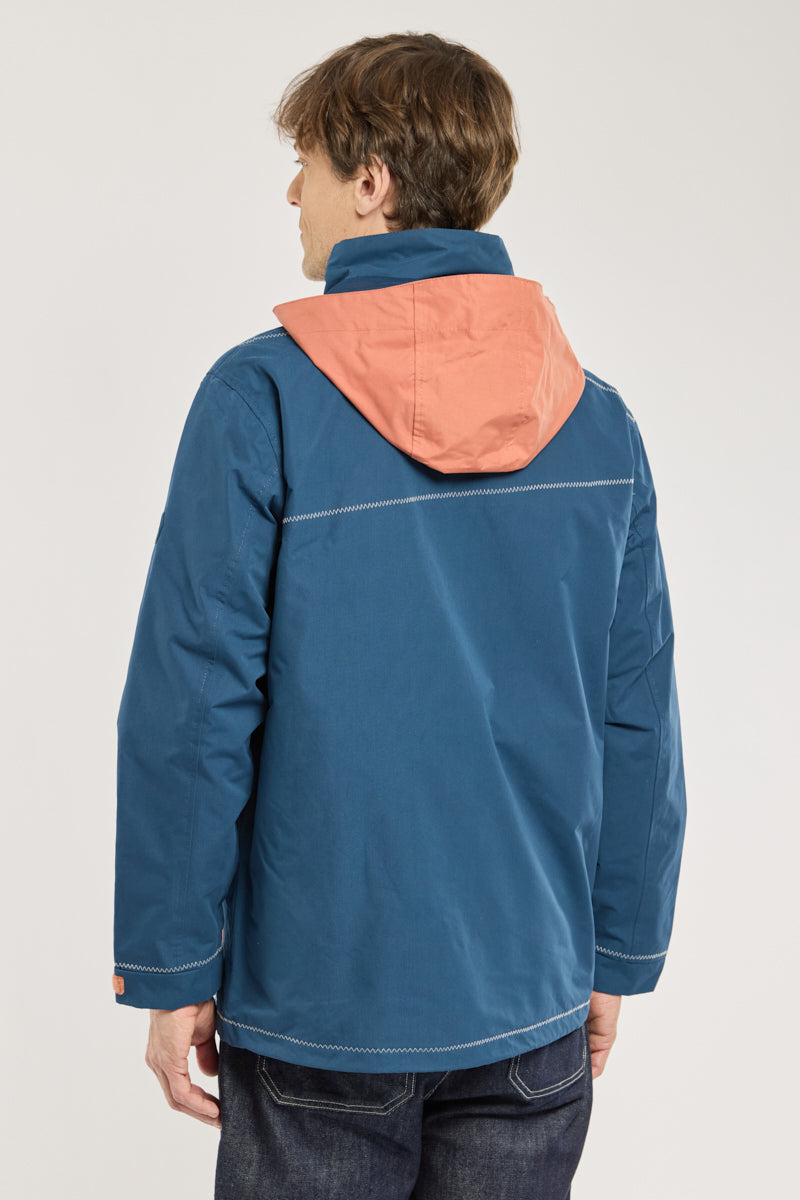 armor-lux-parka-imperm-able-homme-courte-coutures-tanches image 6