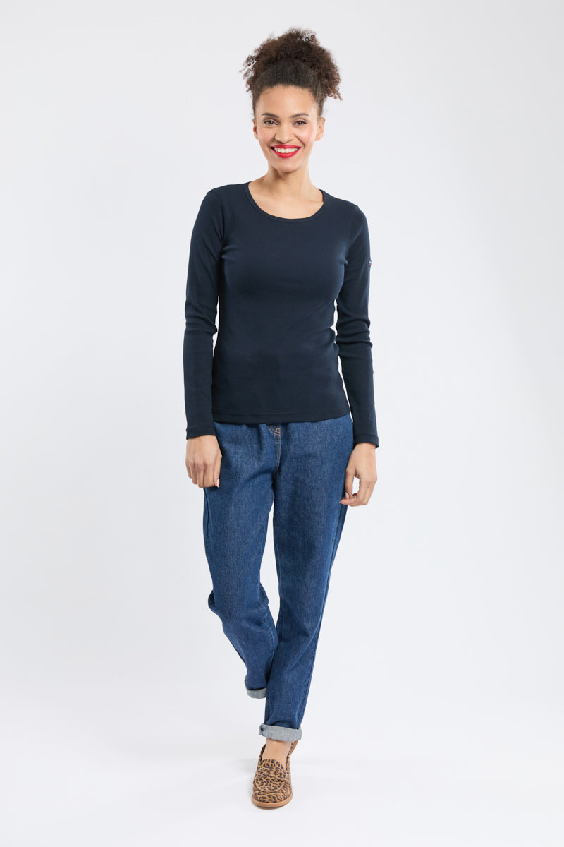 armor-lux-t-shirt-annaig-femme-manches-longues-coton image 4