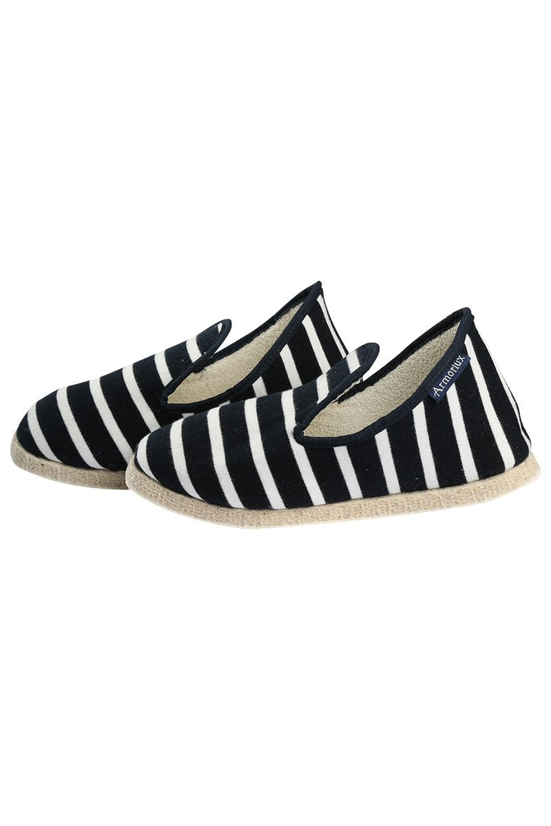 armor-lux-chaussons-charentaises-ray-s-37-43-100-coton-semelle-cr-pe image 2
