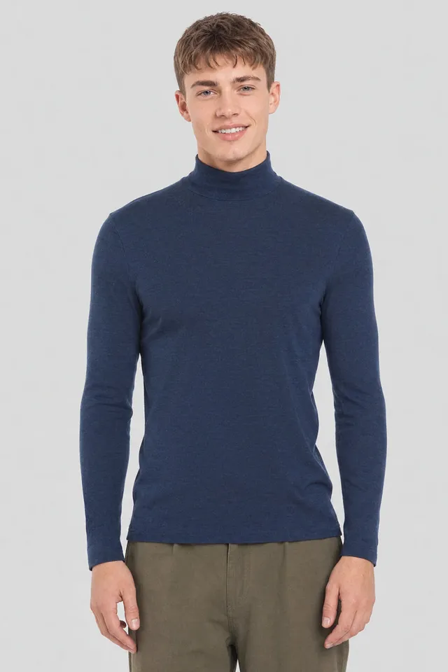 armor-lux-t-shirt-col-montant-homme-manches-longues-laine-et-soie image 1