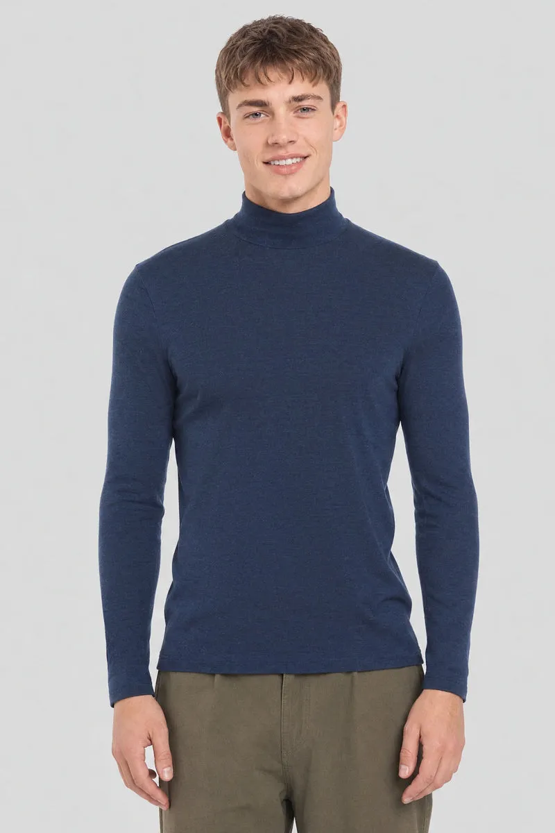 armor-lux-t-shirt-col-montant-homme-manches-longues-laine-et-soie image 1