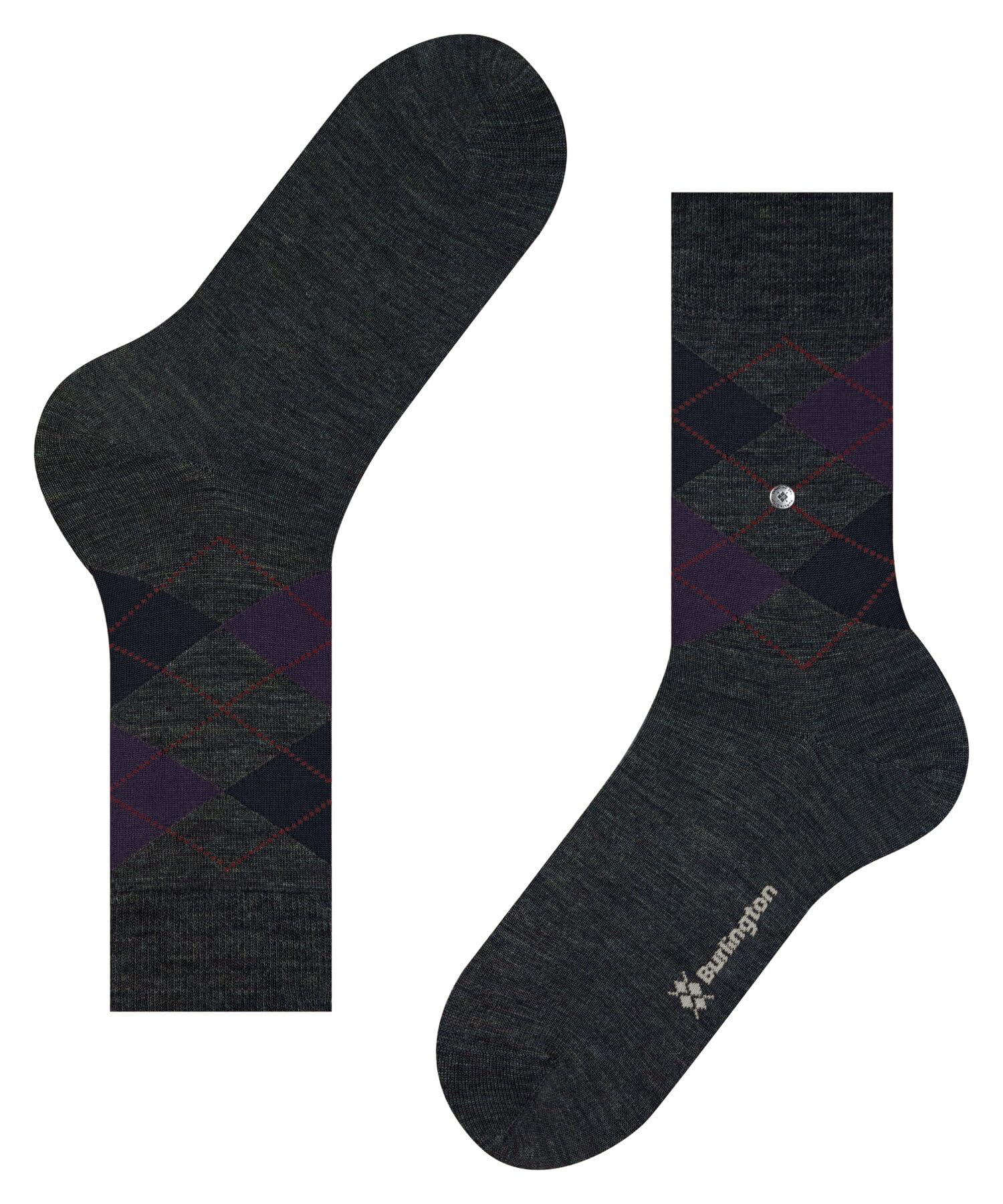burlington-edinburgh-melange-chaussettes-homme-laine-vert-green-leaf-7271-40-46 image 5