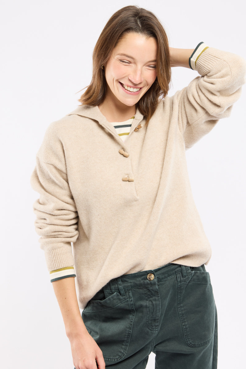 armor-lux-pull-col-vareuse-femme-100-laine-boutonn image 4