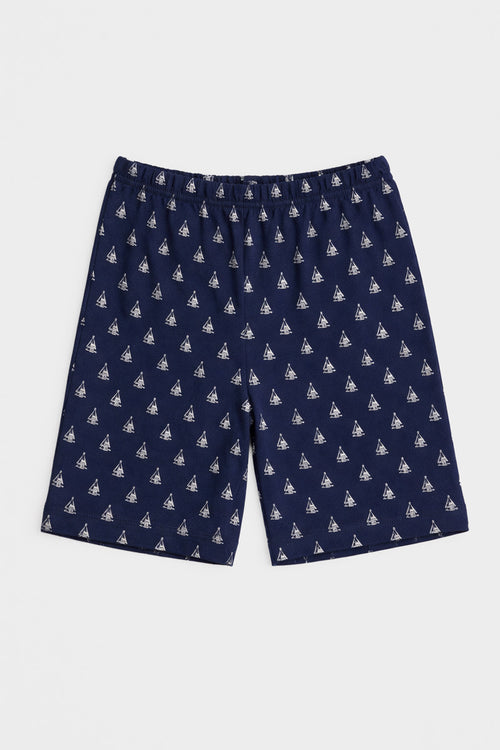 armor-lux-h-ritage-pyjama-enfant-short-bateaux-coton image 4