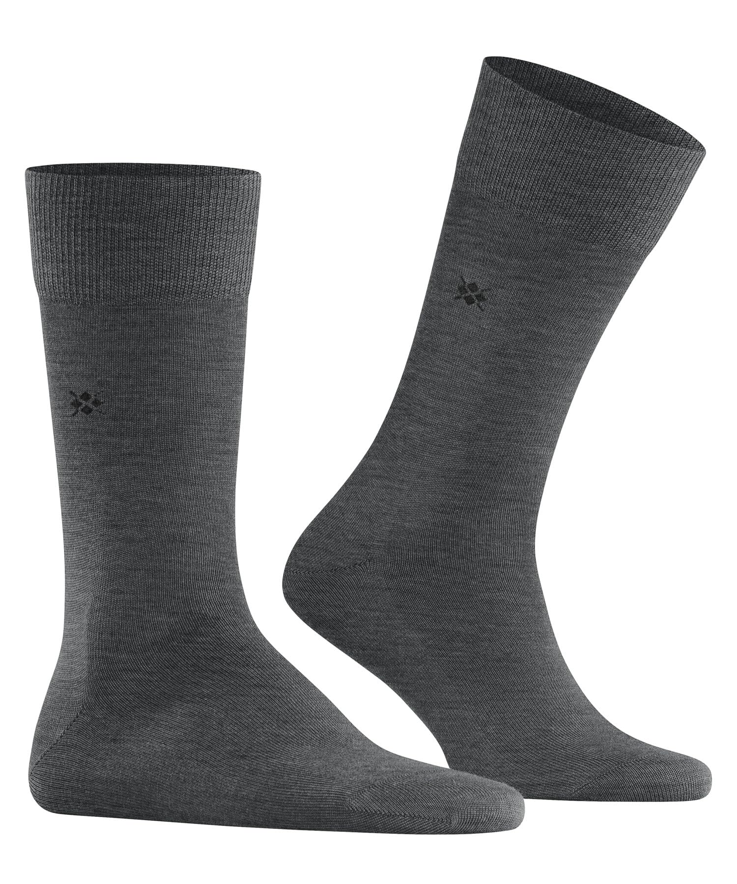 burlington-leeds-chaussettes-homme-coton-laine-unies-gris-dark-grey-3070-40-46 image 3