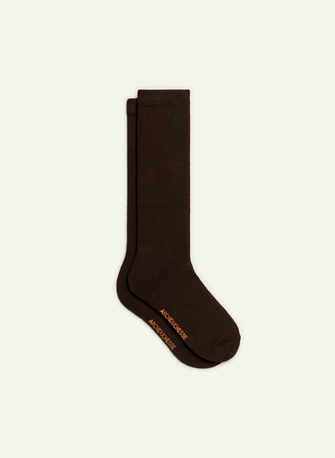 archiduchesse-marron-chocolat-noir-chaussettes-de-ville image 2