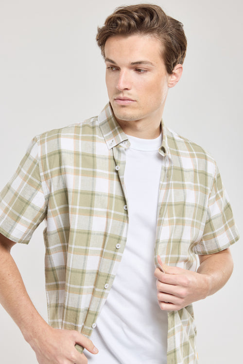 armor-lux-chemise-carreaux-manches-courtes-coton-lin-h-ritage-homme image 3