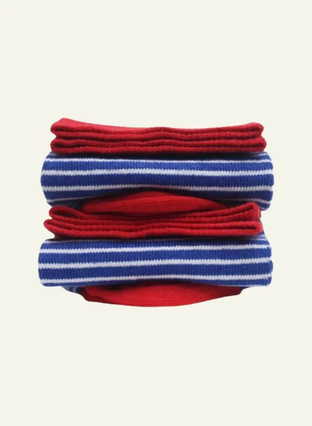 archiduchesse-tretat-chaussettes-enfant-ray-es-bleues-recycl-es image 1