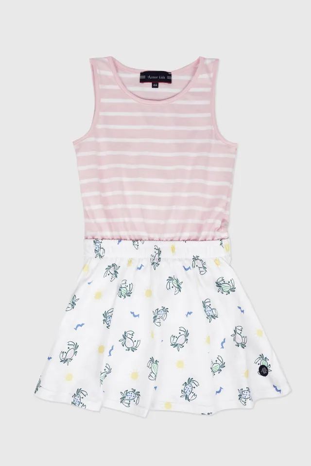armor-lux-robe-enfant-crabes-sans-manches-coton image 1