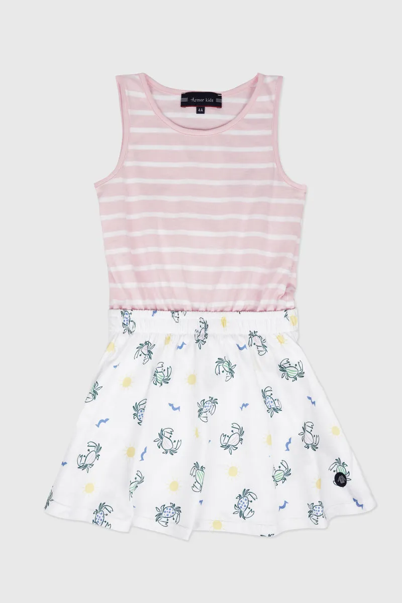 armor-lux-robe-enfant-crabes-sans-manches-coton image 1