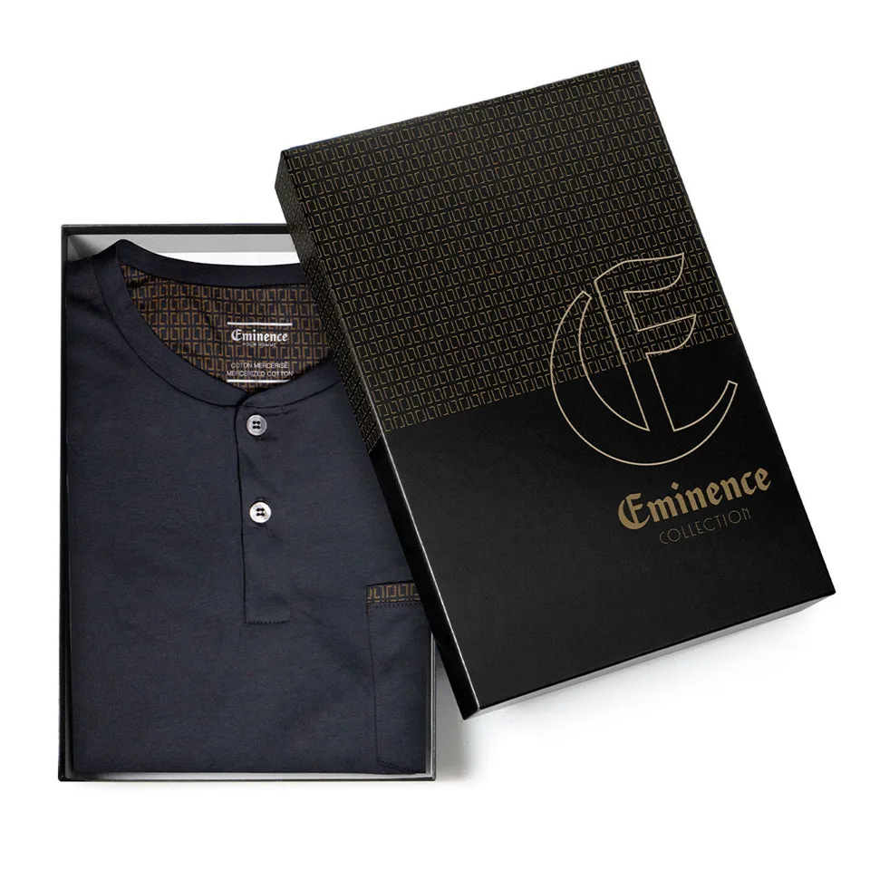 eminence-dition-gold-pyjama-long-col-t-homme-en-bo-te-cadeau image 1