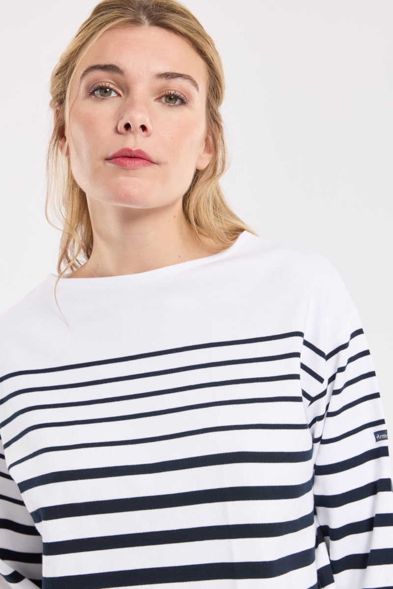 armor-lux-marini-re-amiral-femme-manches-3-4-coton image 3