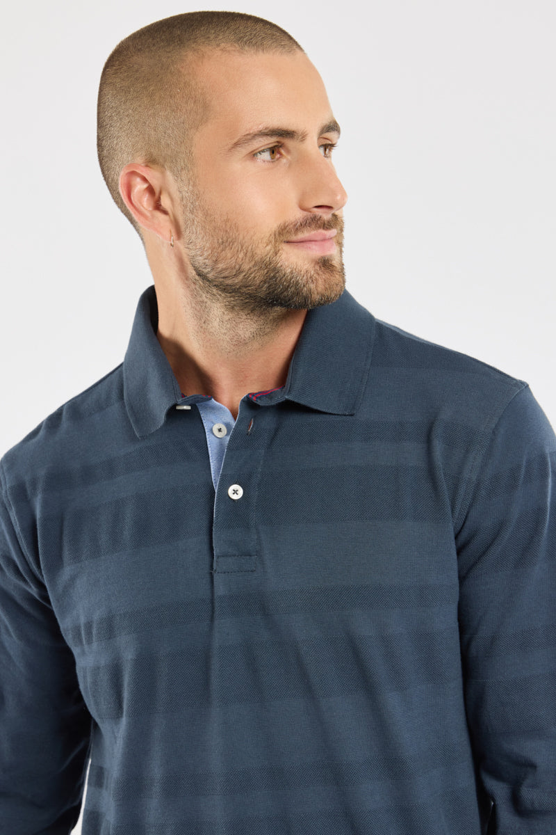 armor-lux-polo-rayures-fantaisie-homme-coton-manches-longues-2 image 2