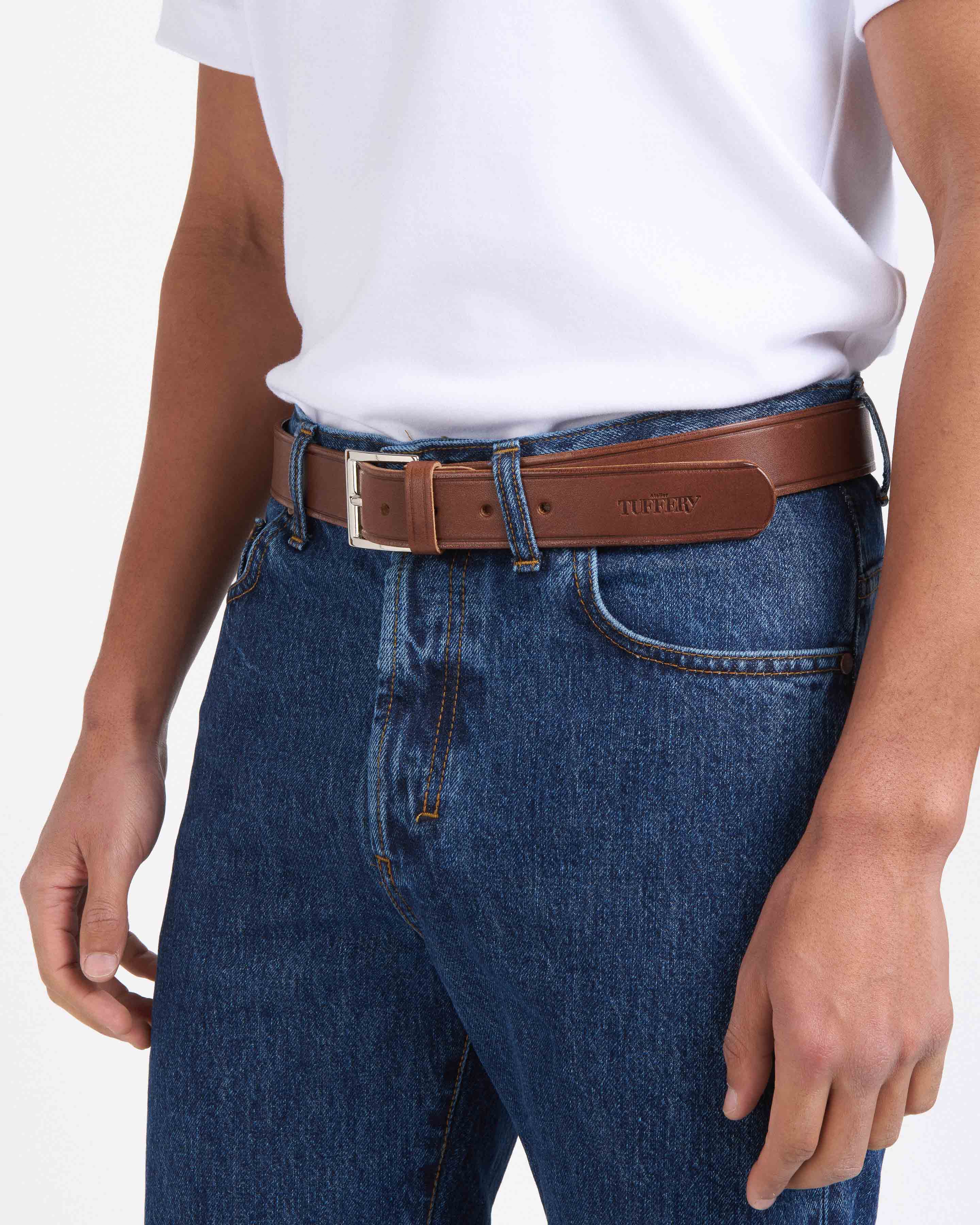 atelier-tuffery-ceinture-en-cuir-marron-fabriqu-e-main image 8
