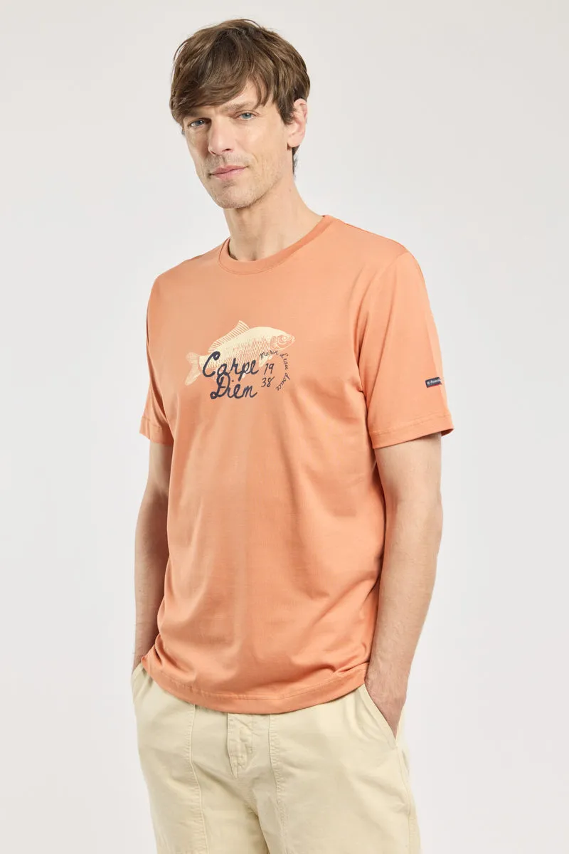 armor-lux-t-shirt-carpe-diem-homme-coton-l-ger-imprim image 1