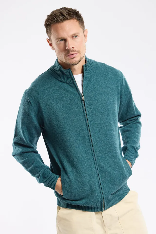 armor-lux-cardigan-zipp-homme-100-lambswool-col-montant-3 image 1