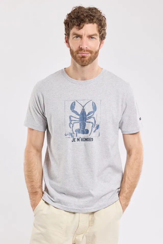 armor-lux-t-shirt-homard-homme-coton-l-ger-s-rigraphi image 1