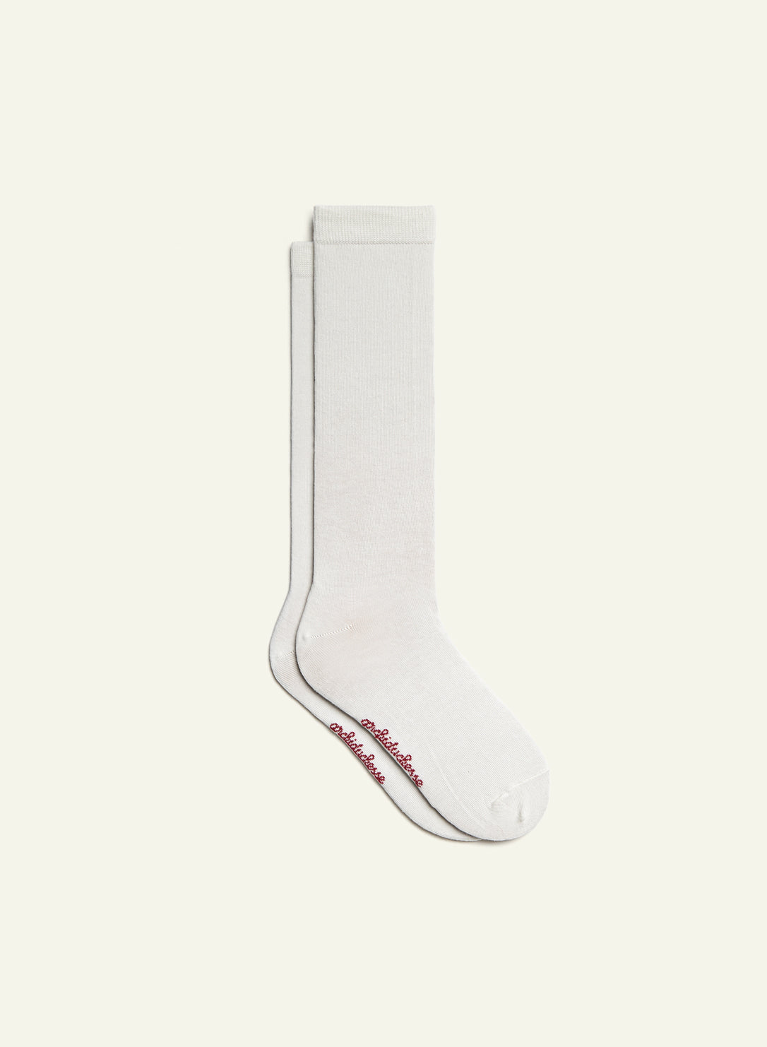 archiduchesse-blanc-mouton-chaussettes-de-ville-unisexe-mi-mollet image 2