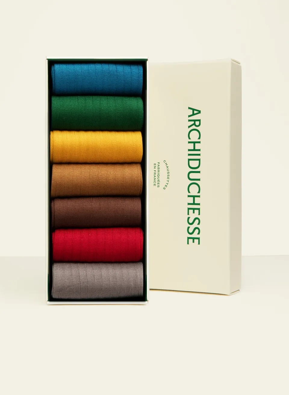 archiduchesse-de-luxe-semainier-hiver-7-paires-multicolore image 1