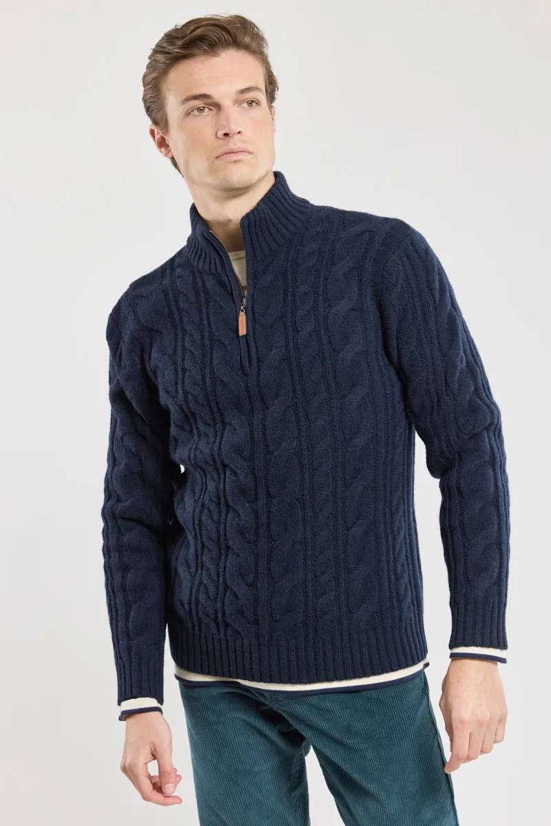 armor-lux-pull-camionneur-homme-torsades-100-laine image 1