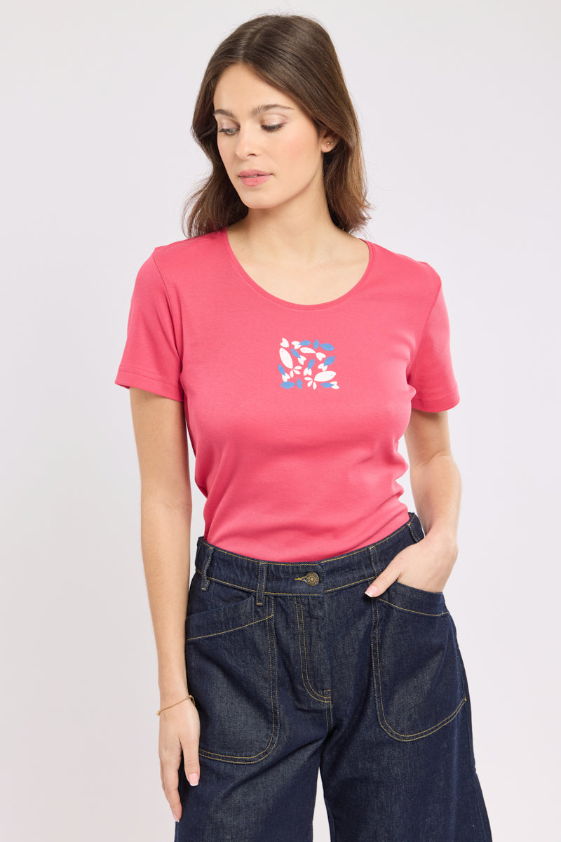 armor-lux-t-shirt-s-rigraphi-femme-coton-l-ger image 1