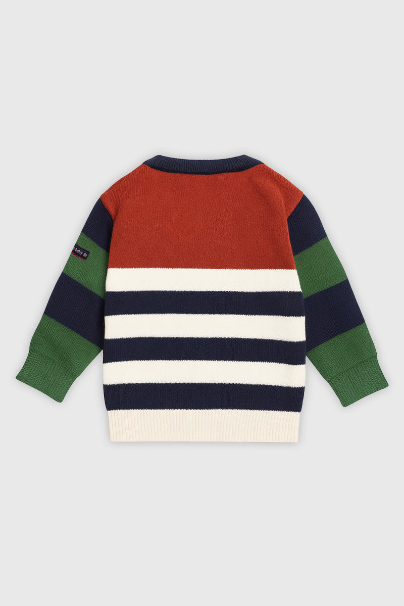 armor-lux-groix-pull-marin-b-b-ray-coton-laine image 2