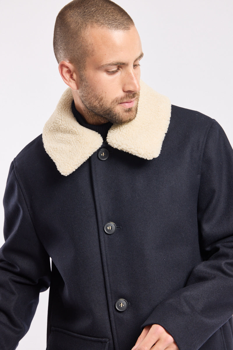 armor-lux-caban-col-sherpa-homme-drap-de-laine image 2
