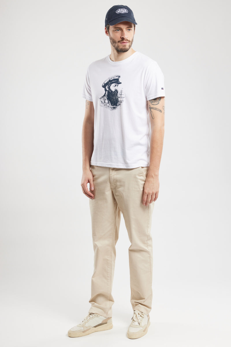 armor-lux-t-shirt-marin-homme-coton-l-ger-col-rond image 3