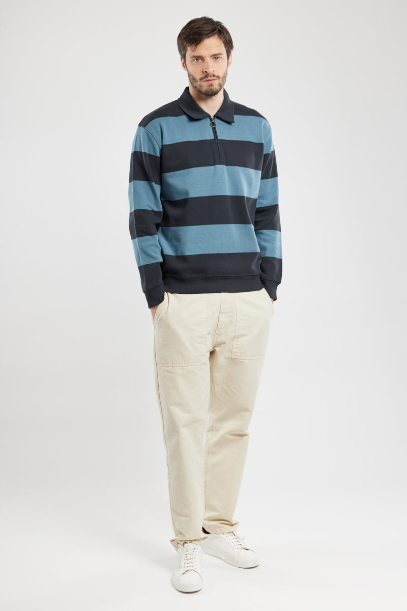 armor-lux-sweat-polo-ray-h-ritage-sweat-homme-coton-pais-428g-m image 3
