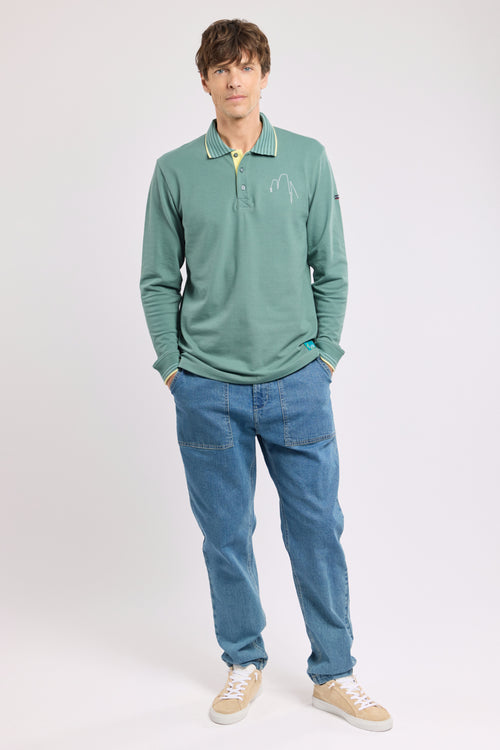 armor-lux-polo-homme-route-du-rhum-manches-longues-coton-brod image 4