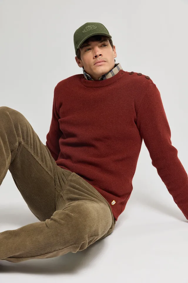 armor-lux-pull-marin-h-ritage-homme-100-lambswool-uni image 1
