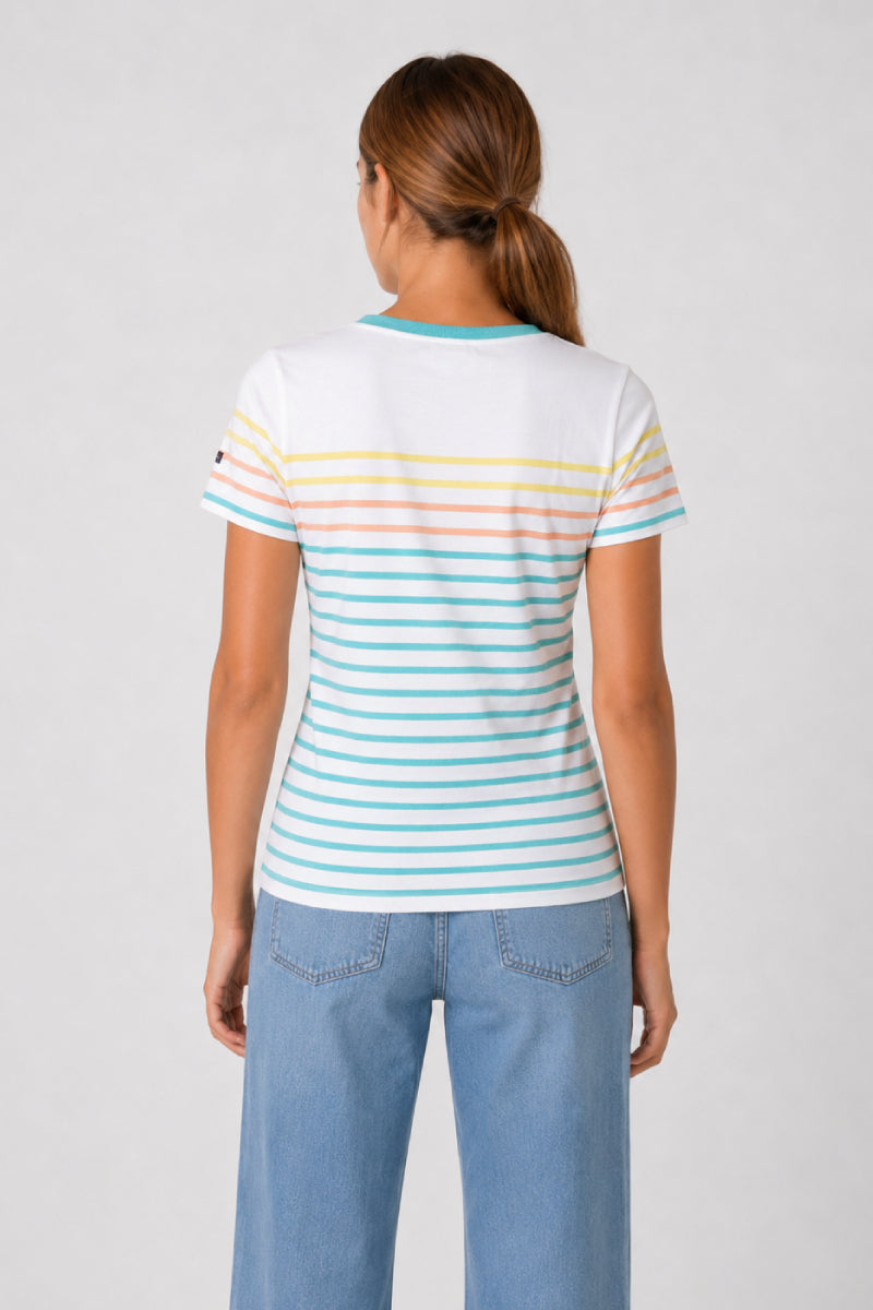 armor-lux-marini-re-femme-coton-l-ger-manches-courtes-2 image 2