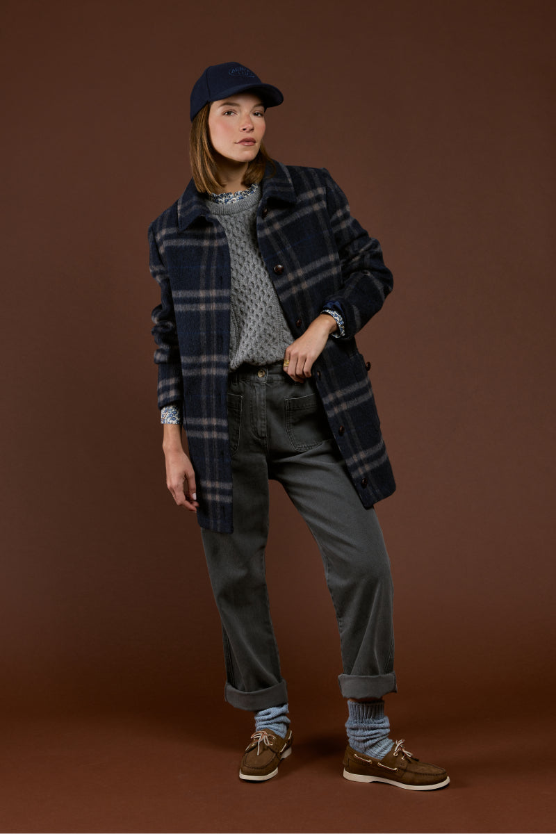 armor-lux-manteau-femme-carreaux-laine image 3