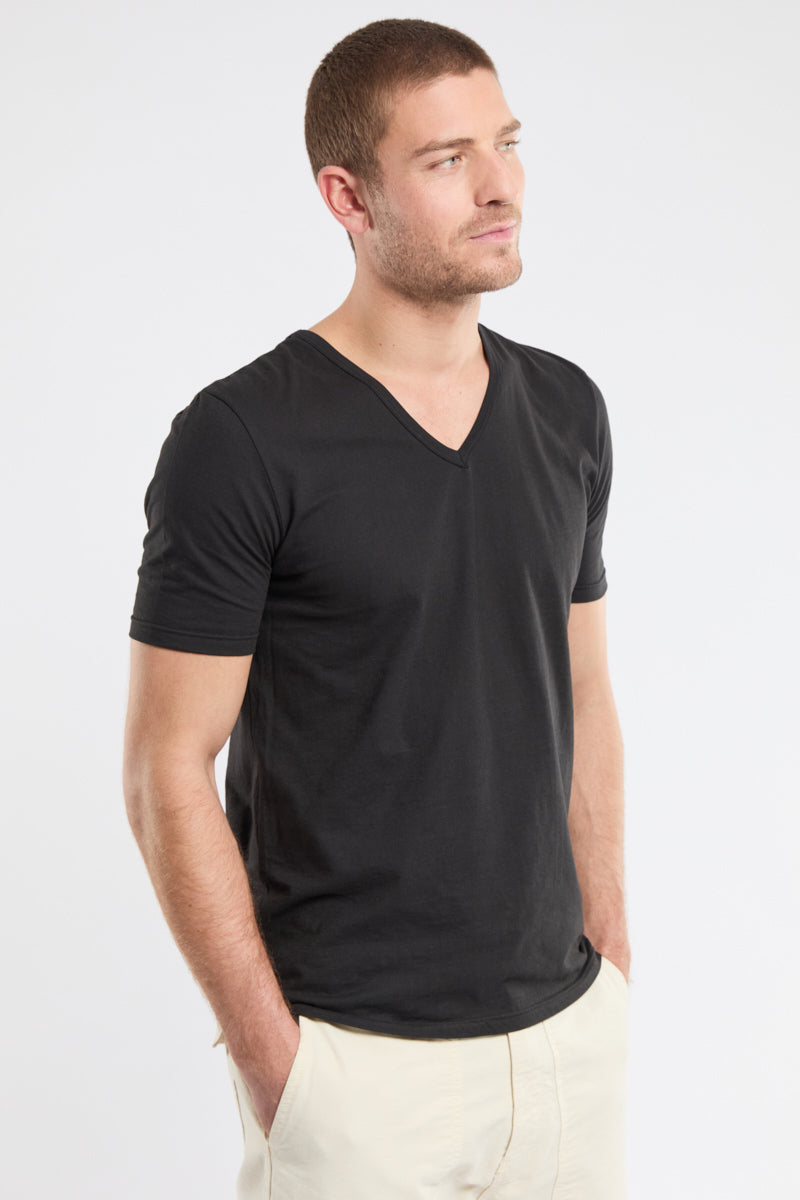 armor-lux-t-shirt-col-v-homme-coton-biologique-l-ger image 4