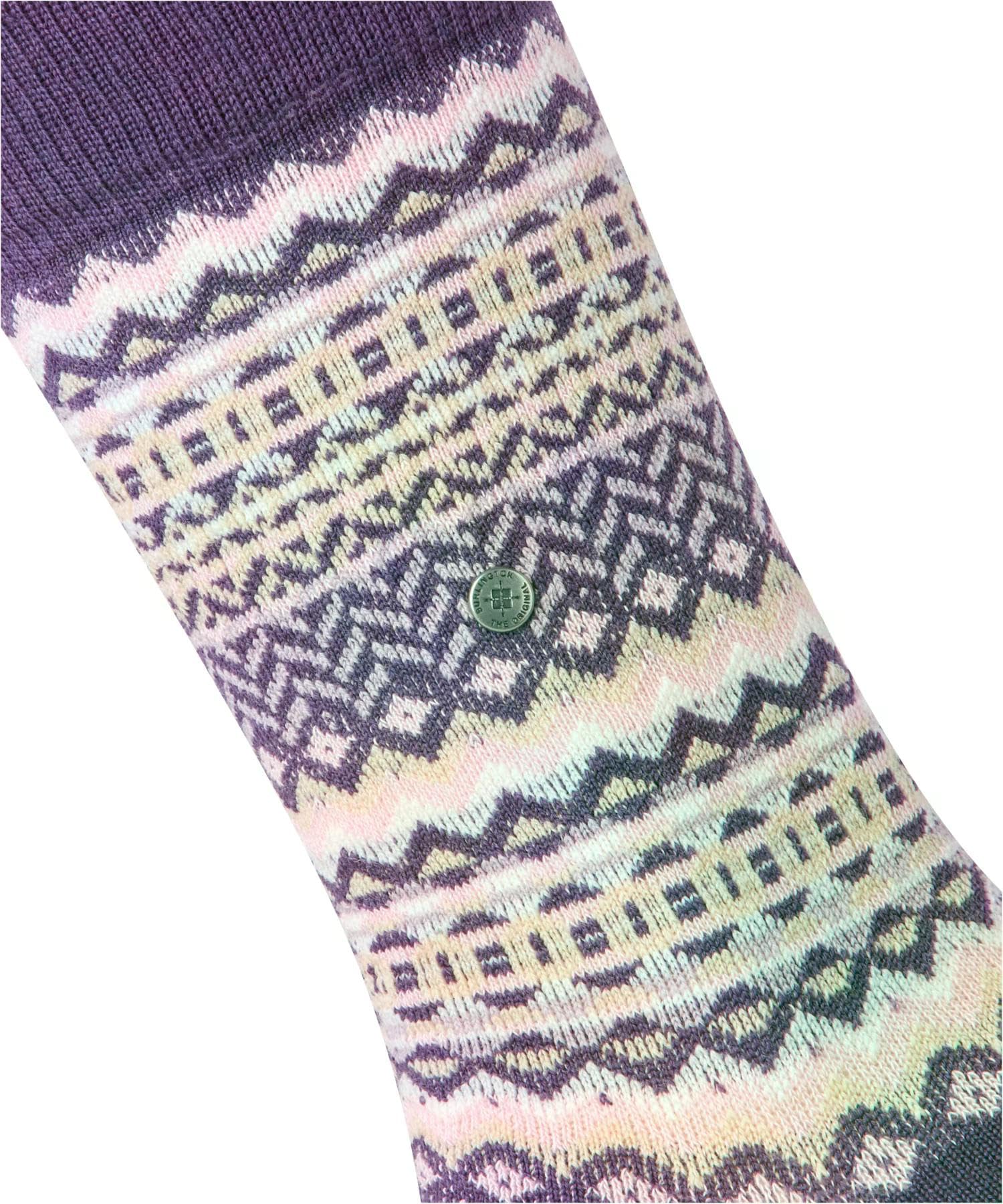 burlington-fair-isle-w-chaussettes-femme-laine-rouge-wineberry-8761-36-41 image 3