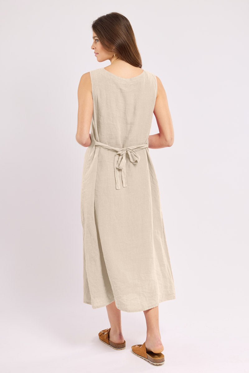 armor-lux-robe-longue-femme-100-lin-ceinture image 4