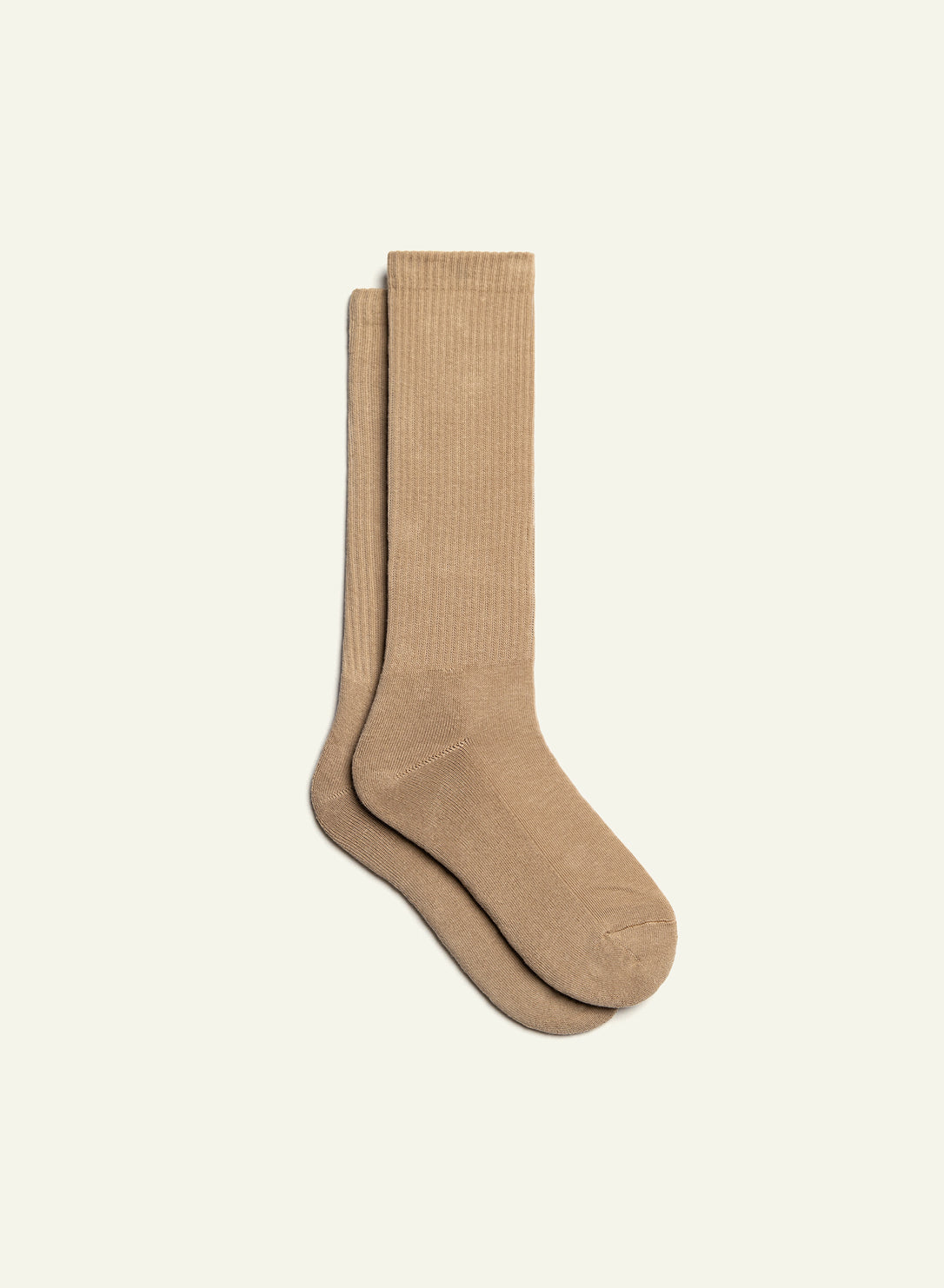 archiduchesse-bouclette-beige-caf-au-lait-mi-chaussettes-d-hiver image 2