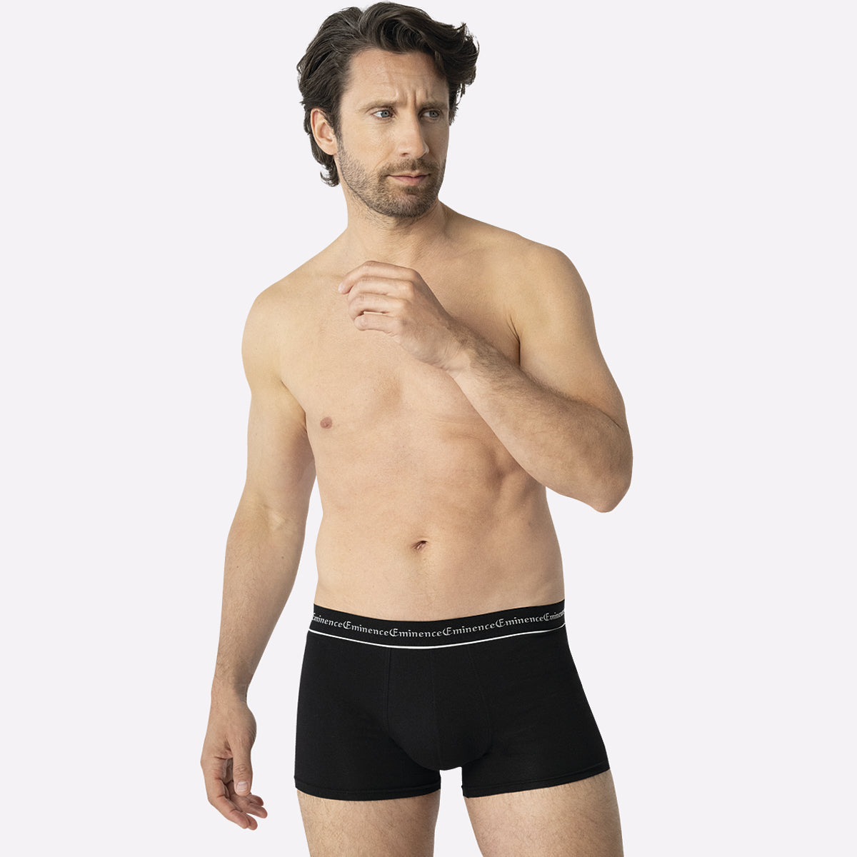 eminence-lot-de-3-boxers-homme-business-coton-stretch-longue-dur-e-noir image 2