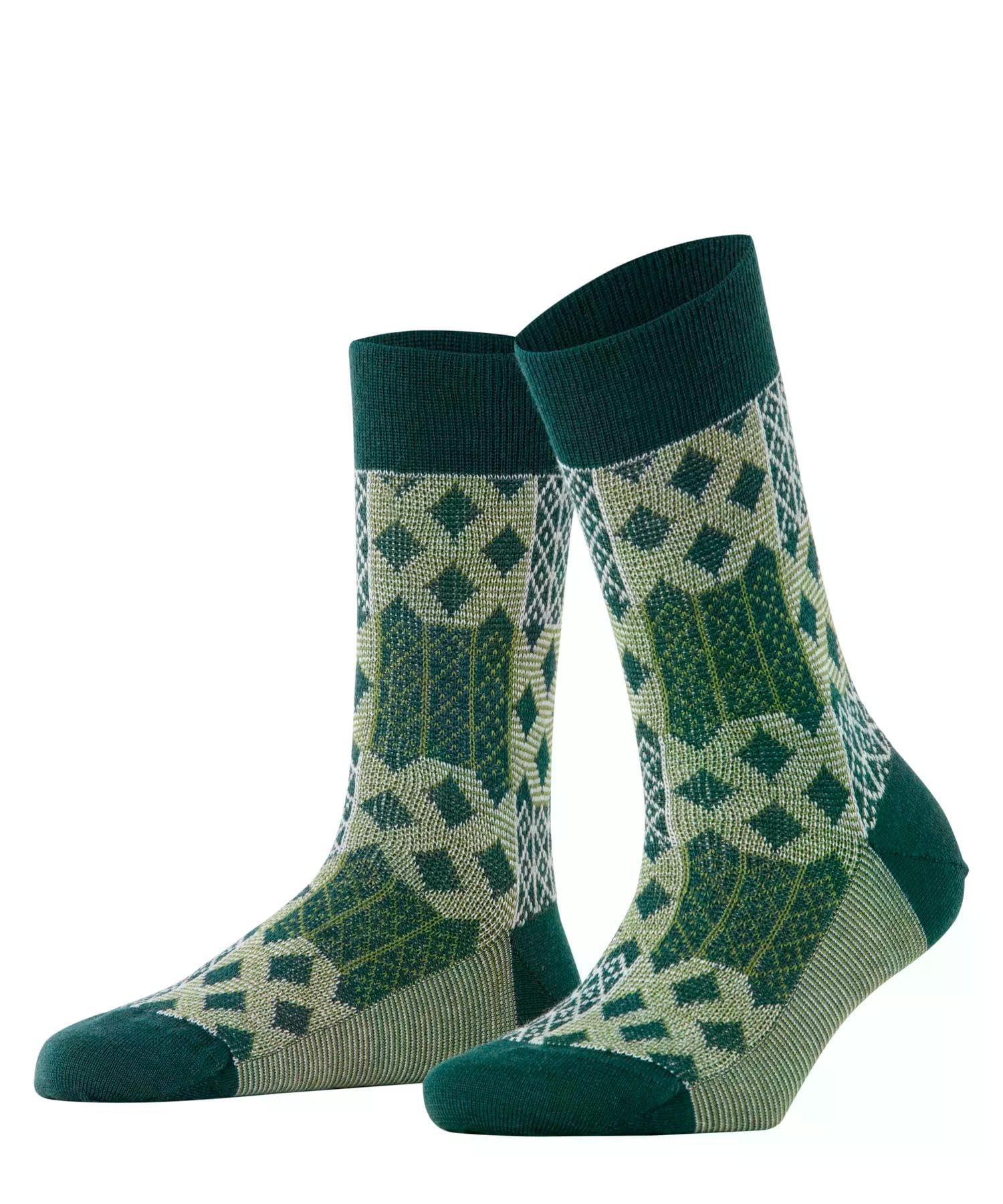 burlington-mosaic-chaussettes-femme-laine-respirante-patchwork-argyle image 8