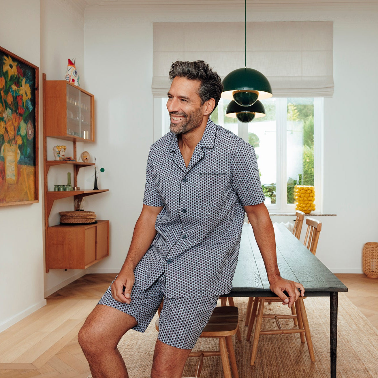 eminence-popeline-pyjama-court-ouvert-homme image 7