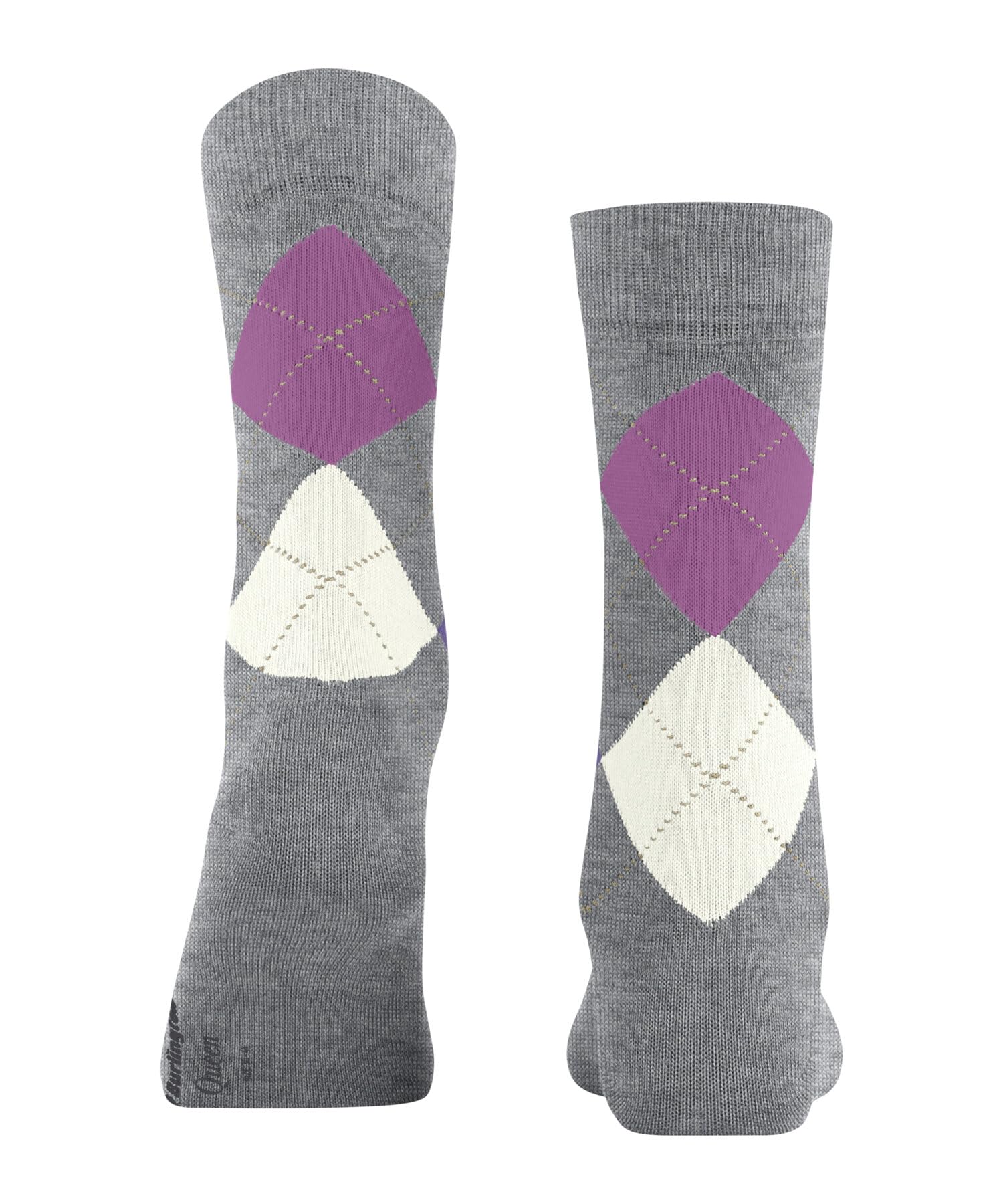 burlington-queen-chaussettes-femme-coton-gris-lunar-3225-36-41 image 2