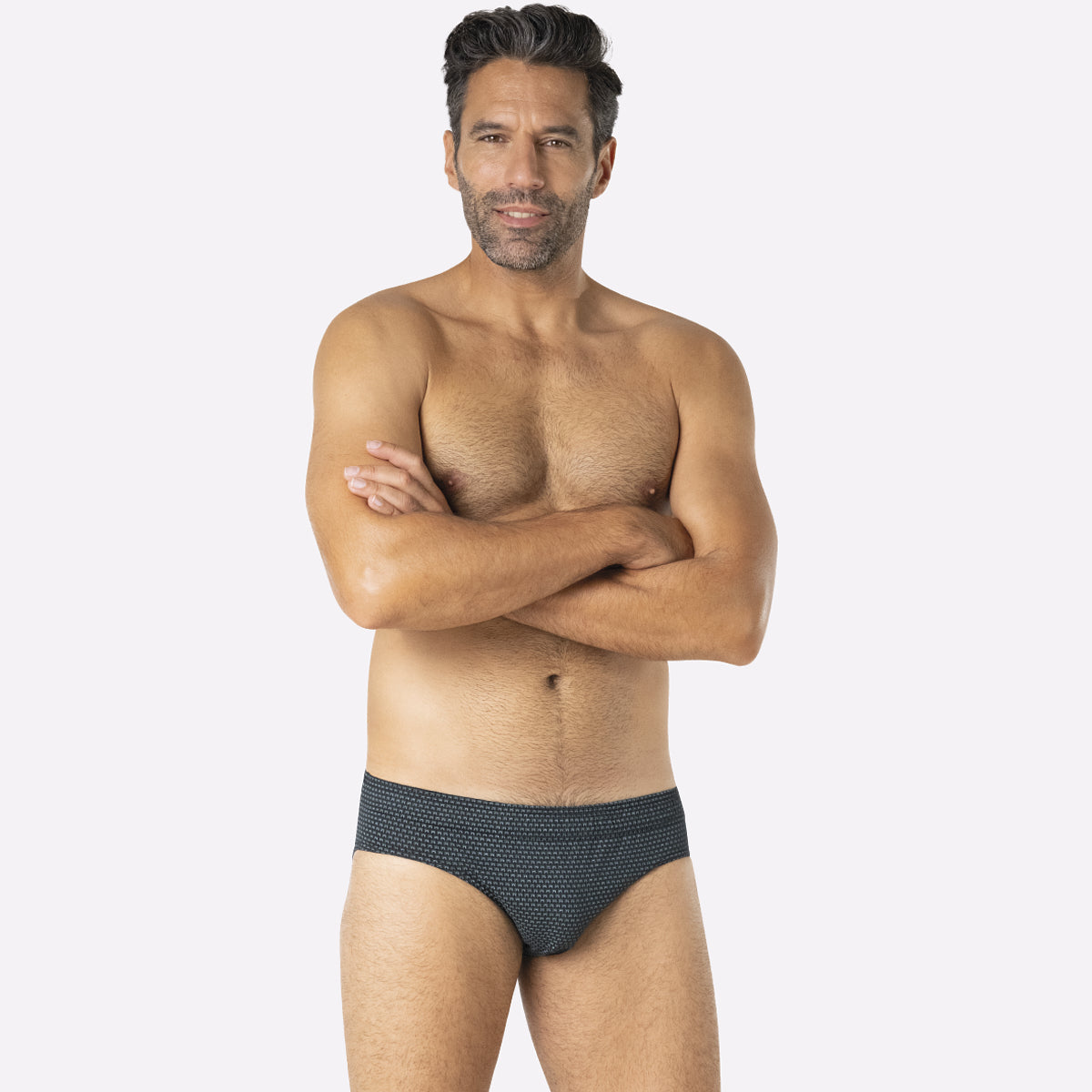eminence-lot-de-3-slips-homme-trio-fantaisie-lc14-blanc-pois-gris-maillon-noir-p image 5