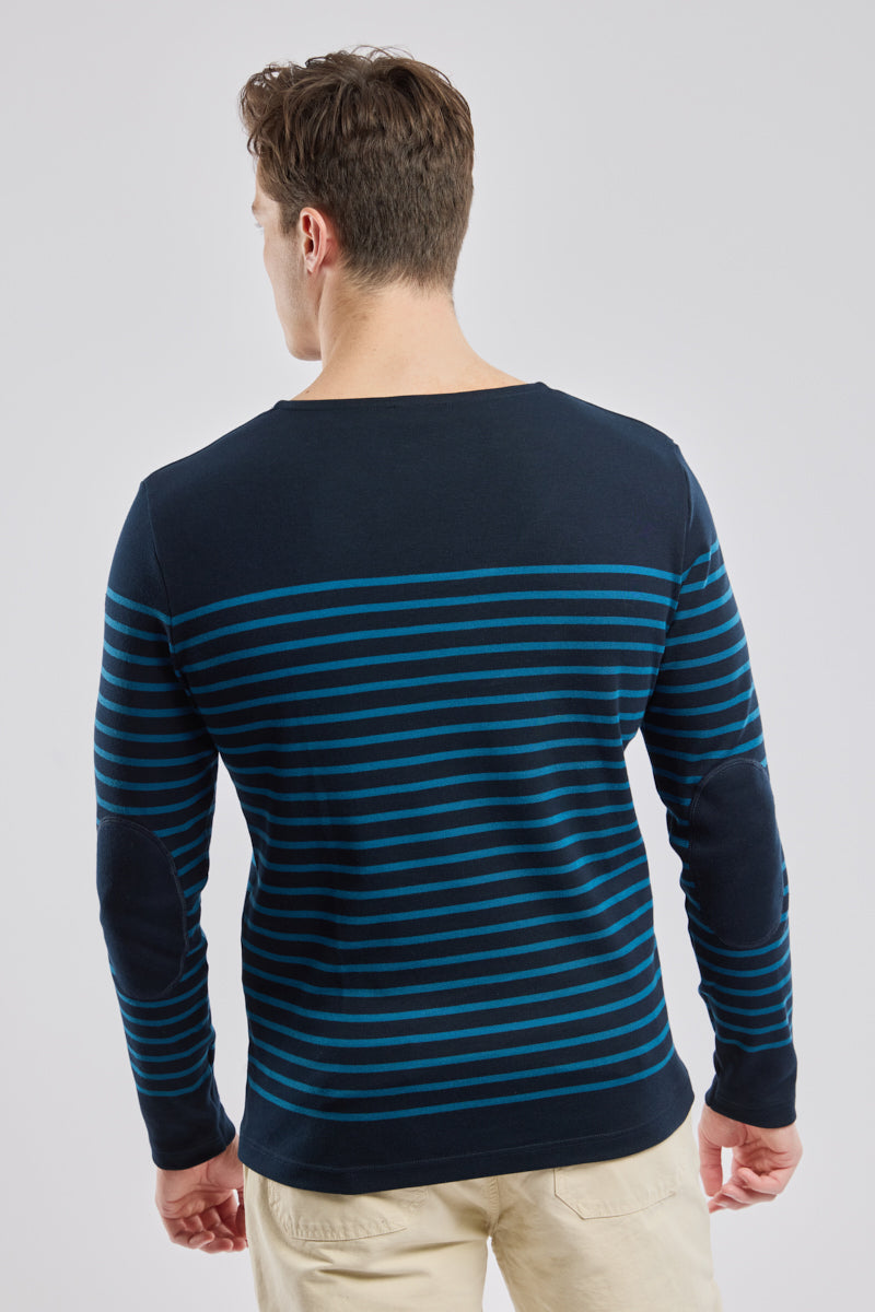 armor-lux-marini-re-homme-coton-pais-coudi-res-manches-longues image 3